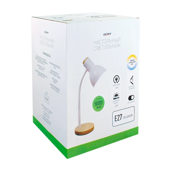 Светильник Старт CT84 E27 белый (1/16)