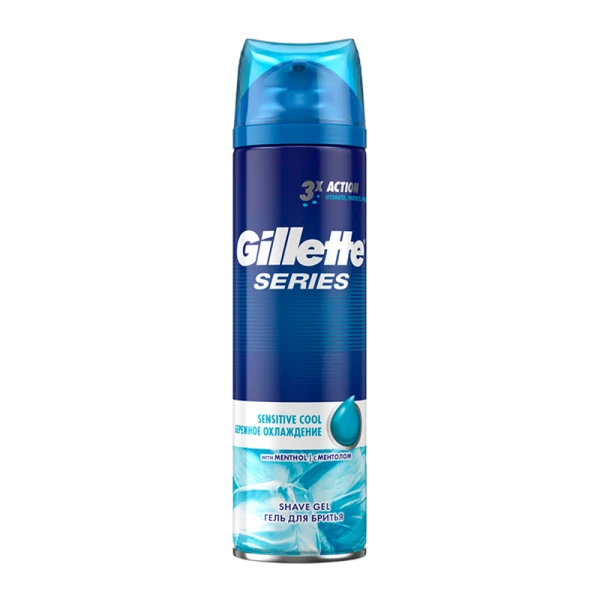 Гель для бритья Gillette Sensitive COOL 200мл (1/6)