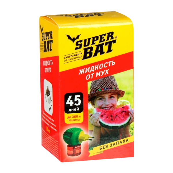 Жидкость от мух SuperBAT 45 дней 30мл (1/24)