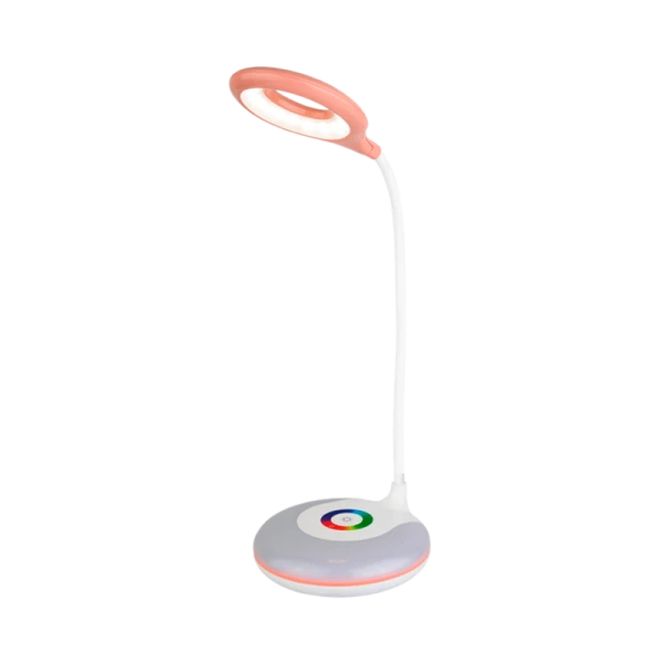 Светильник настольный Ultraflash UF-752 6W на основании сенс. 3 ур.ярк. розовый (1/20)