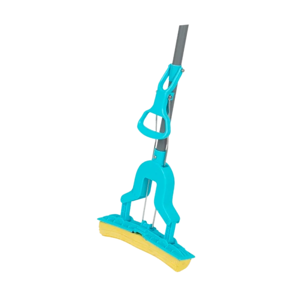 Швабра для пола Рыжий кот MopP-07S "Бабочка" 120см с отжимом с насадкой ПВА (1/20)