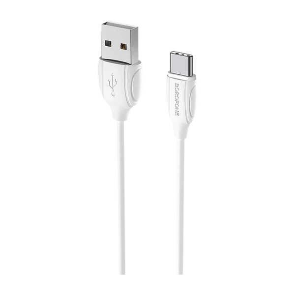 Кабель Borofone BX19 USB (m)-Type-C (m) 1.0м 3.0A ПВХ белый (1/648)