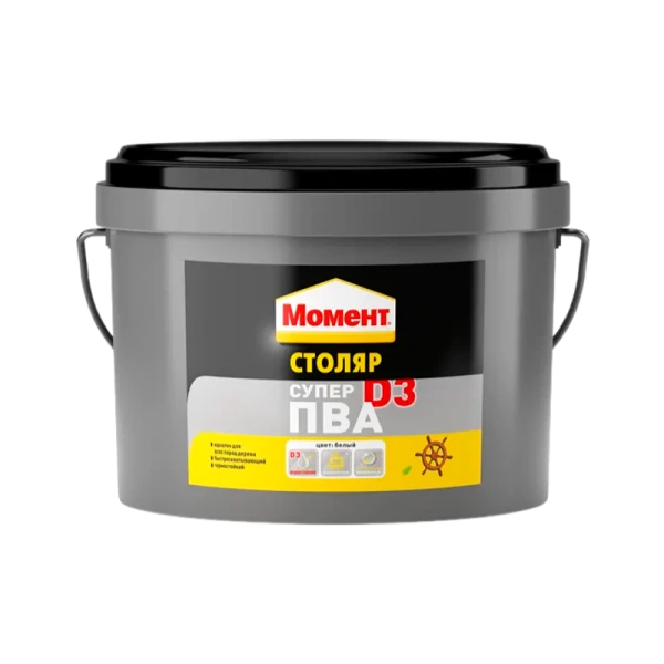 Клей Момент СТОЛЯР СУПЕР ПВА 2кг D3 (1/6)