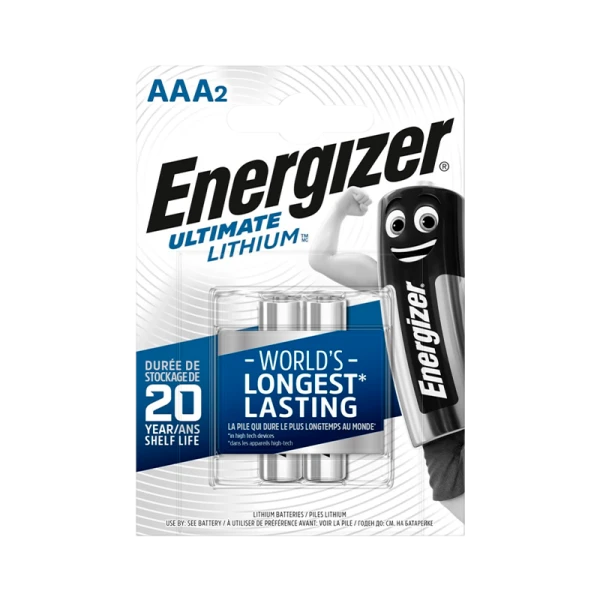 Батарейка Energizer Ultimate FR03 AAA BL2 Lithium 1.5V (2/24)