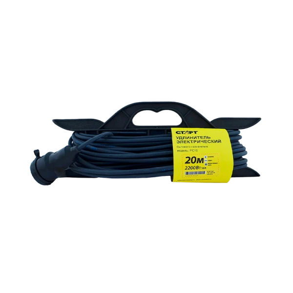 Удлинитель Старт SG KG 1р.С/З 10A 20.0м 3x0.75мм² IP44 на пластиковой рамке (1/10)