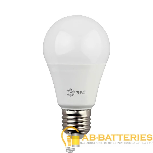 Лампа светодиодная ЭРА A60 E27 13W 6000К 170-265V груша (1/10/100)