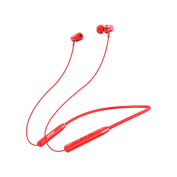 Наушники внутриканальные Lenovo QE03 bluetooth 5.0 с микр. красный