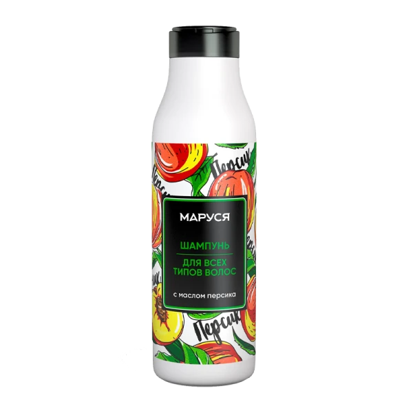 Маруся шампунь д\всех тип.волос с маслом персика 400 мл.--9