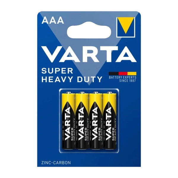 Батарейка Varta SUPERLIFE R03 AAA BL4 Heavy Duty 1.5V (2003) (4/48/240)