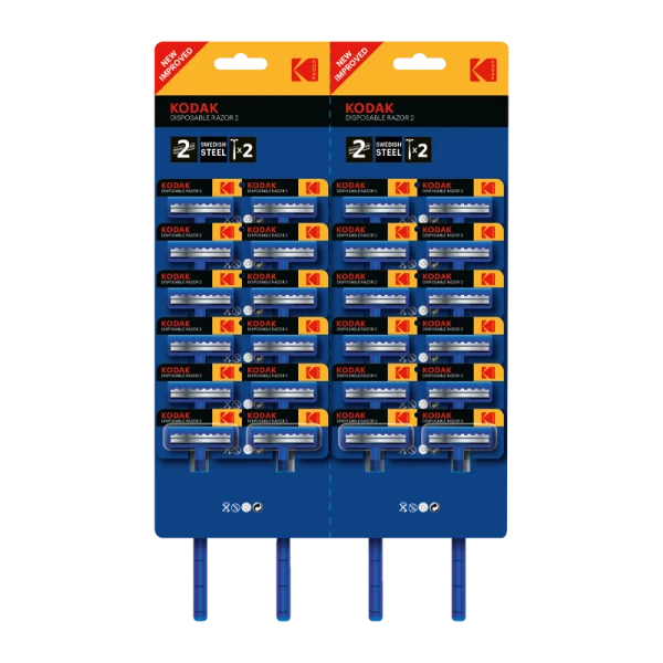Бритва Kodak Disposable Razor 2 лезвия 24шт. на карте (24/288/864)