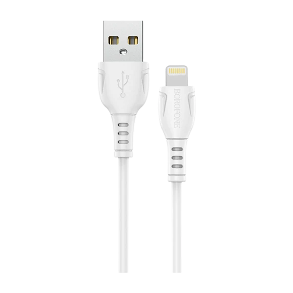 Кабель Borofone BX51 USB (m)-Lightning (m) 1.0м 2.0A ПВХ белый в коробке (1/360)