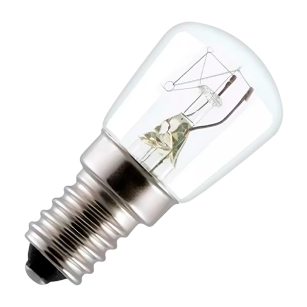 Лампа накаливания Makeeta E14 15W 220-240V для холодильников прозрачная (1/50)