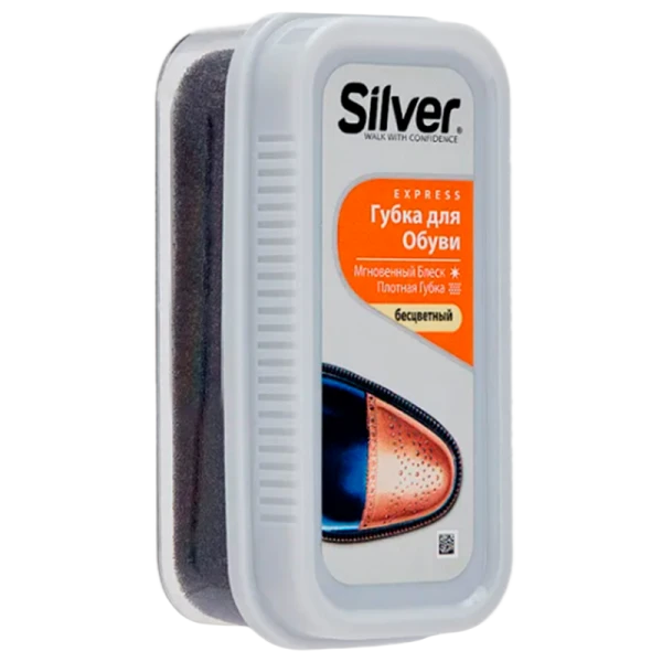 Губка Silver силикон стандарт БЕСЦВЕТНАЯ (1/6/12)