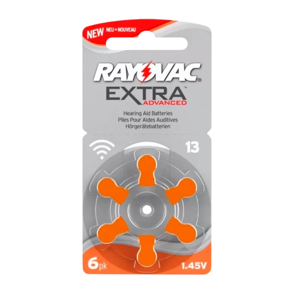 Батарейка Rayovac Extra ZA13 BL6 Zinc Air 1.45V (6/60/600)