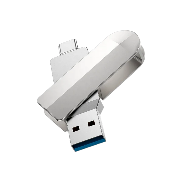 Флеш-накопитель HOCO Wise UD10 16GB USB3.0 Type-C (m) металл серебряный (1/25)