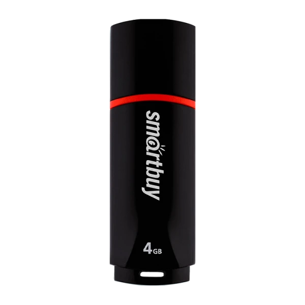 Флеш-накопитель Smartbuy Crown 4GB USB2.0 пластик черный