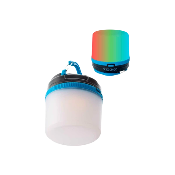 *Фонарь туристический Космос 602B 2W LED от батареек IP54 3 режима белый (1/72/144) 