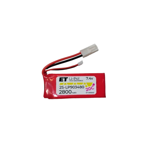 Аккумулятор ET 2S-LP903480-20CTm Li-Pol, 7.4В, 2800мАч (1/100)