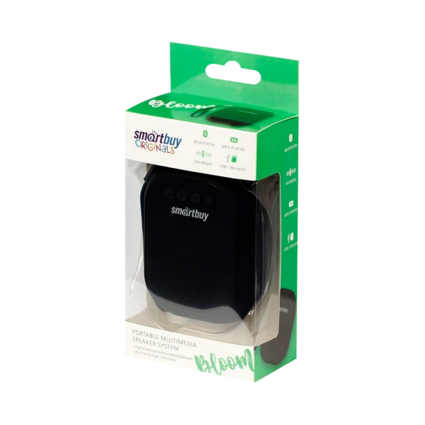 Портативная колонка Smartbuy BLOOM bluetooth 5.0 microSD FM черный (1/30)