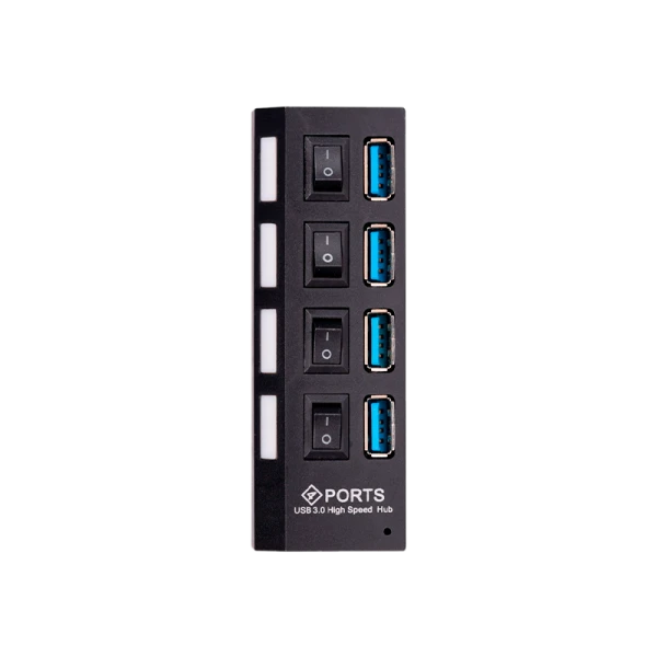 USB-Хаб Smartbuy 7304 4USB USB3.0 с выключателем черный