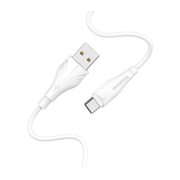 Кабель Borofone BX18 USB (m)-Type-C (m) 2.0м 1.6A ПВХ белый (1/360)