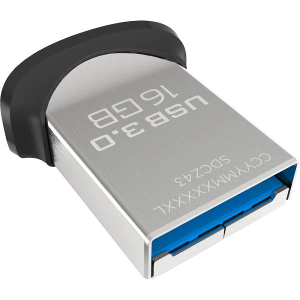 Флеш-накопитель SanDisk Ultra Fit CZ43 16GB USB3.0 пластик черный