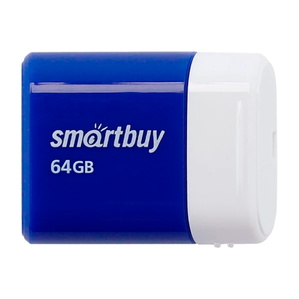 Флеш-накопитель Smartbuy Lara 64GB USB2.0 пластик синий