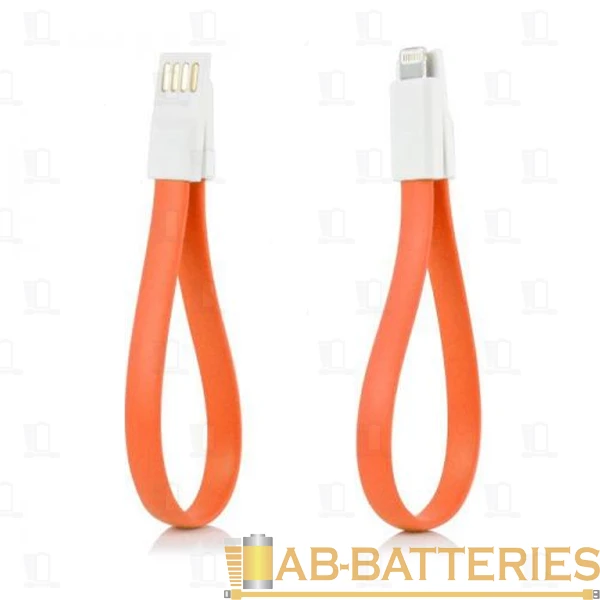 Кабель Smartbuy iK-502m USB (m)-Lightning (m) 0.2м 2.1A силикон оранжевый (1/500)