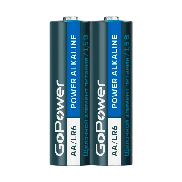 Батарейка GoPower LR6 AA SH2 Щелочная 1.5V (2/40/800)