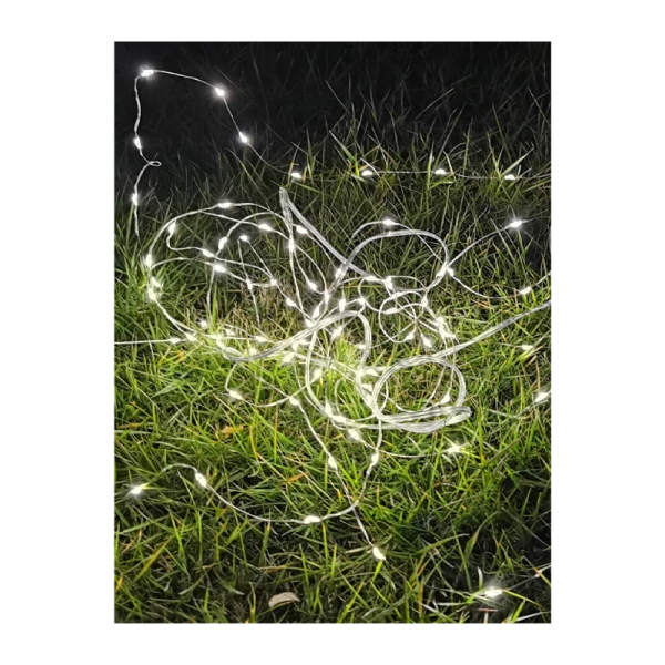 Гирлянда Космос 197 80LED 7.0м уличная медная проволока 1 режим белый (1/48)