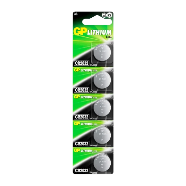 Батарейка GP CR2032 BL5 Lithium 3V (5/100/2000)