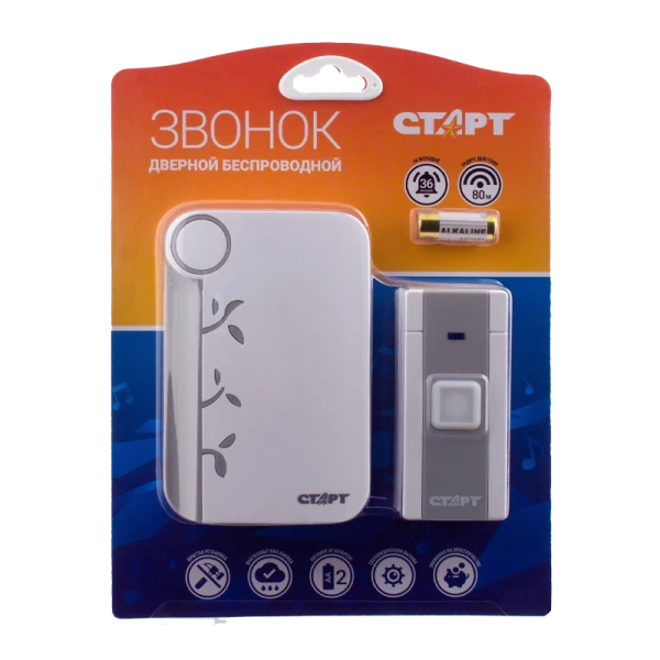 Беспроводной звонок Старт 003 белый (1/30/60)