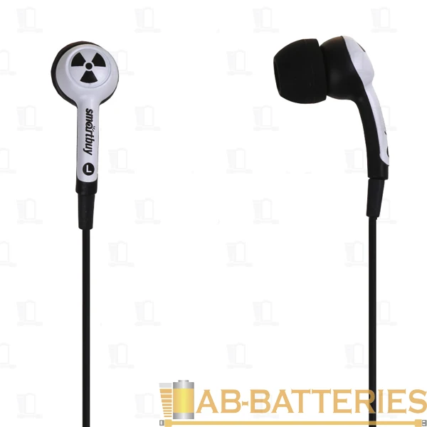 Наушники внутриканальные Smartbuy Toxic черный белый (1/50)