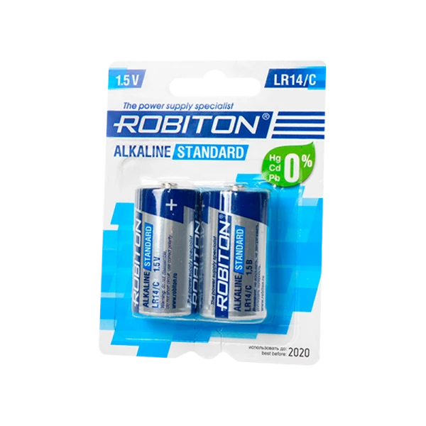 Батарейка ROBITON STANDARD LR14, BL2 (12/192)