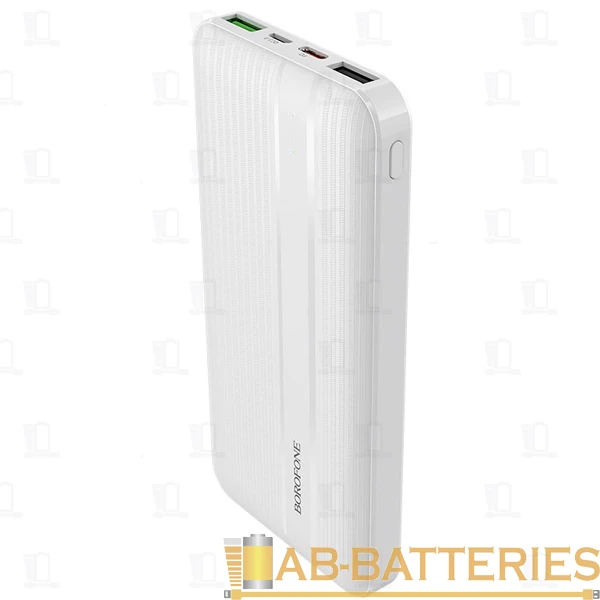 Внешний аккумулятор Borofone BJ9 10000mAh 2.0A 2USB/Type-C белый (1/40)