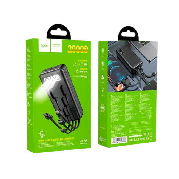 Внешний аккумулятор HOCO J77 10000mAh дисплей черный