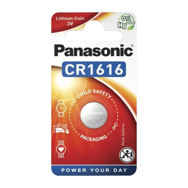 Батарейка Panasonic Power Cells CR1616 BL1 Lithium 3V (1/12/120)