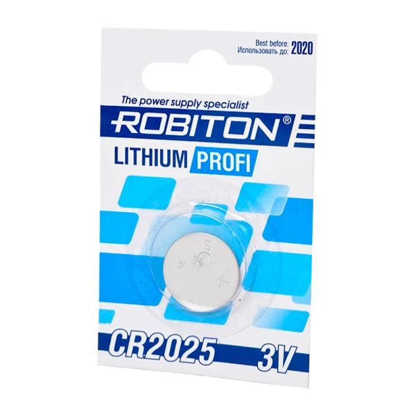 Батарейка ROBITON PROFI R-CR2025-BL1, CR2025 BL1 (1/40/1800)