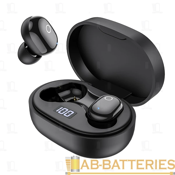 Наушники внутриканальные Borofone BW06 bluetooth 5.1 с микр. черный (1/20/120)
