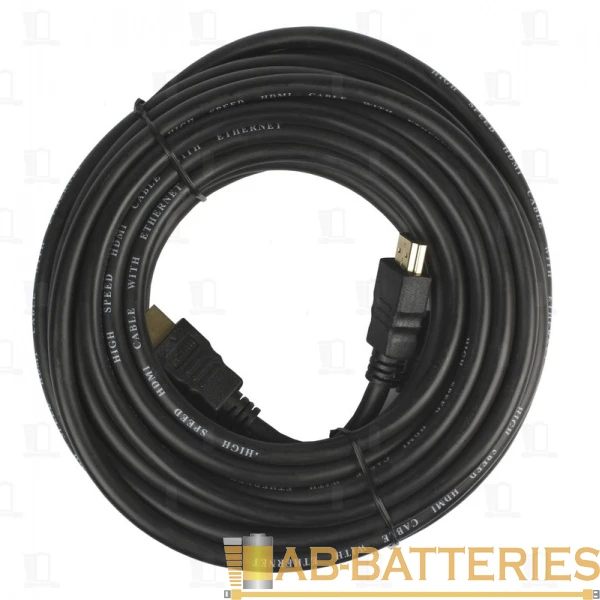 Кабель Smartbuy K-251 HDMI (m)-HDMI (m) 5.0м силикон ver.1.4 черный (1/50)