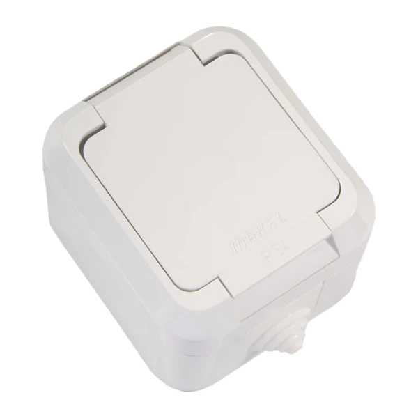 Розетка накладная Makel Nemli Yer со шторкой 18304 (1/10)