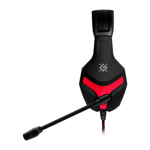 Наушники полноразмерные Defender Scrapper 500 с микр. игровые черный красный (1/16)