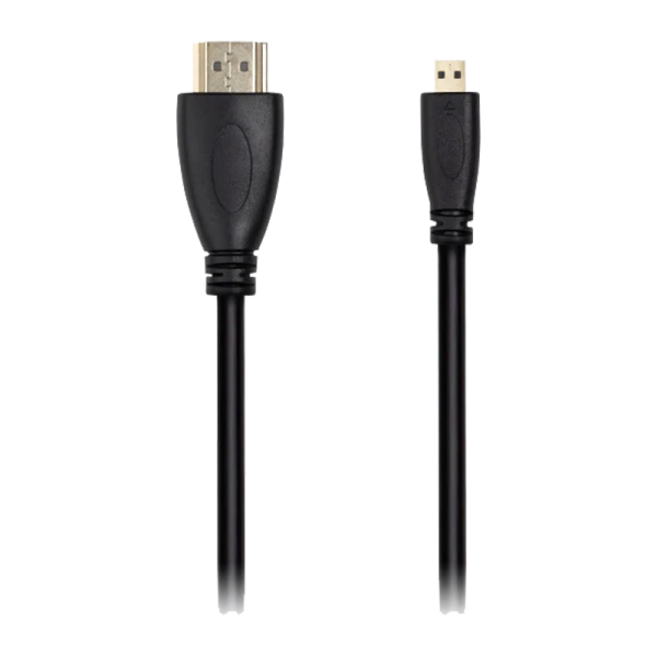 Кабель Smartbuy K-318 HDMI (m)-microHDMI (m) 1.8м силикон ver.1.4 черный (1/25)