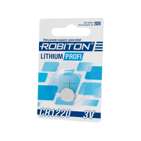 Батарейка ROBITON PROFI R-CR1220-BL1, CR1220 BL1 (1/40/1800)
