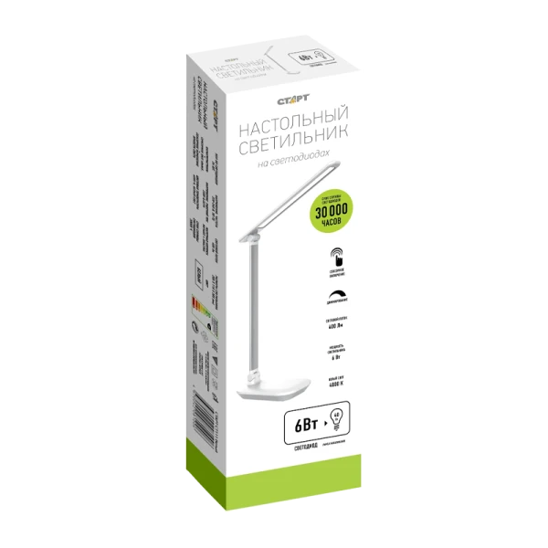 Светильник настольный Старт CT111 8W 220-240V 24LED на основании белый (1/12)