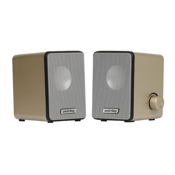Колонки 2.0 Smartbuy ROCKY 6W USB+Jack 3.5мм золотой (1/40)