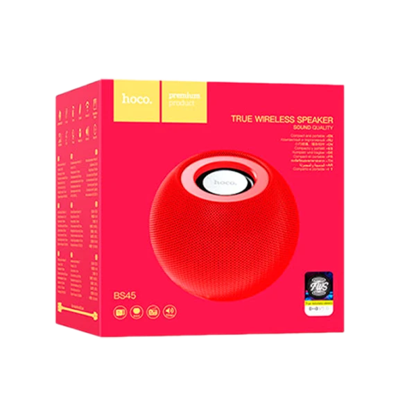 Портативная колонка HOCO BS45 bluetooth 5.0 microSD красный (1/80)