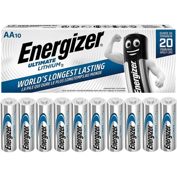 Батарейка Energizer Ultimate FR6 AA BOX10 Lithium 1.5V (10/120)
