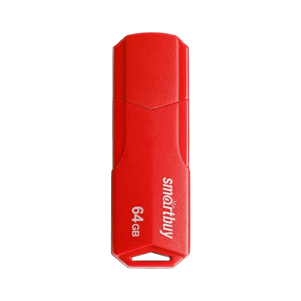Флеш-накопитель Smartbuy Clue 64GB USB2.0 пластик красный