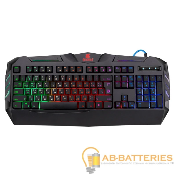 Клавиатура проводная Defender GK-120DL Werewolf игровая USB 1.5м черный (1/20)